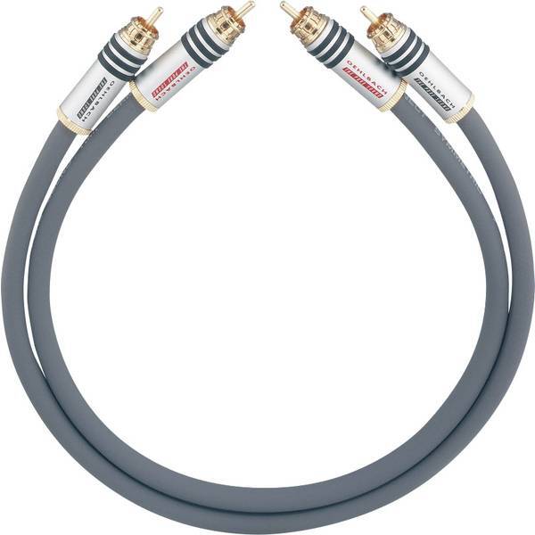 Oehlbach 2017   RCA Audio Cavo [2x Spina RCA - 2x Spina RCA] 1.00 m Antracite co