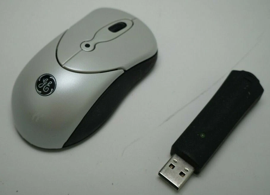 GE Mini Wireless Optical Mouse HO97985 White & Black  - Image 3 of 4