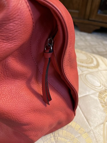 Valentino Orange Large Hobo With Silver Chain - Picture 2 of 10