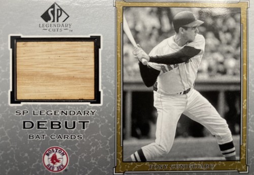 2001 Tony Conigliaro Bat Card SP Legendary Cuts #D-TC Debut Boston Red Sox NM⚾️ - Picture 2 of 4