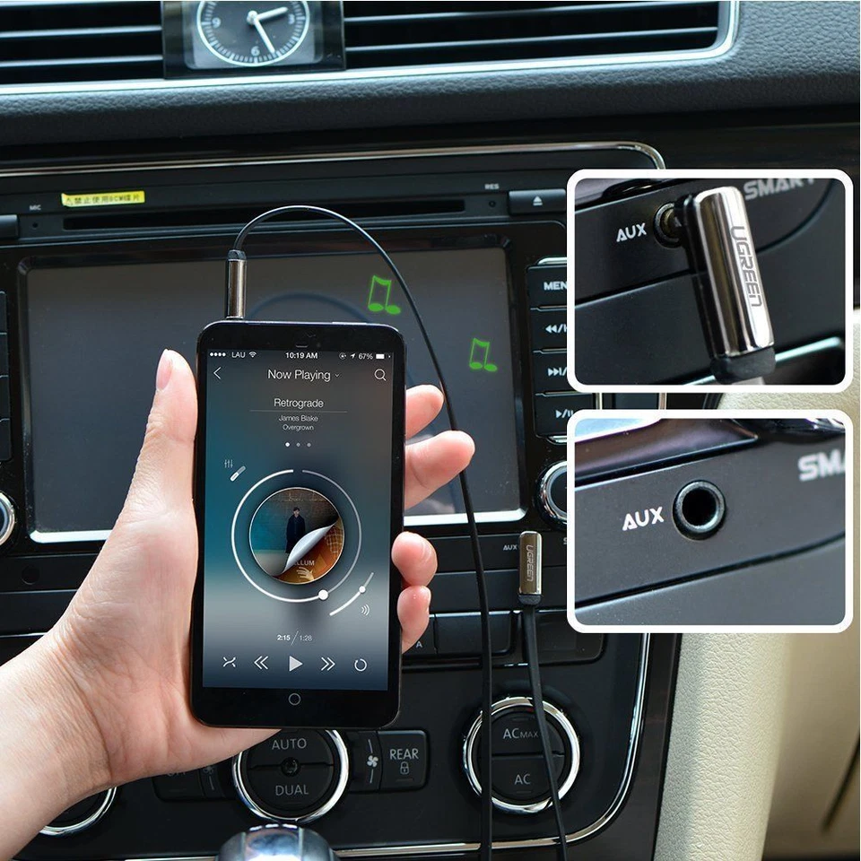 Ugreen 3.5mm Jack Audio Lead Aux Cable 90 Degree Right Angle for iPhone MP4 UK - Image 2 of 4