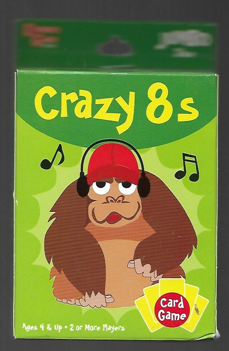 Crazy 8's Jumbo Size Card Game, Time to Get Crazy!, University