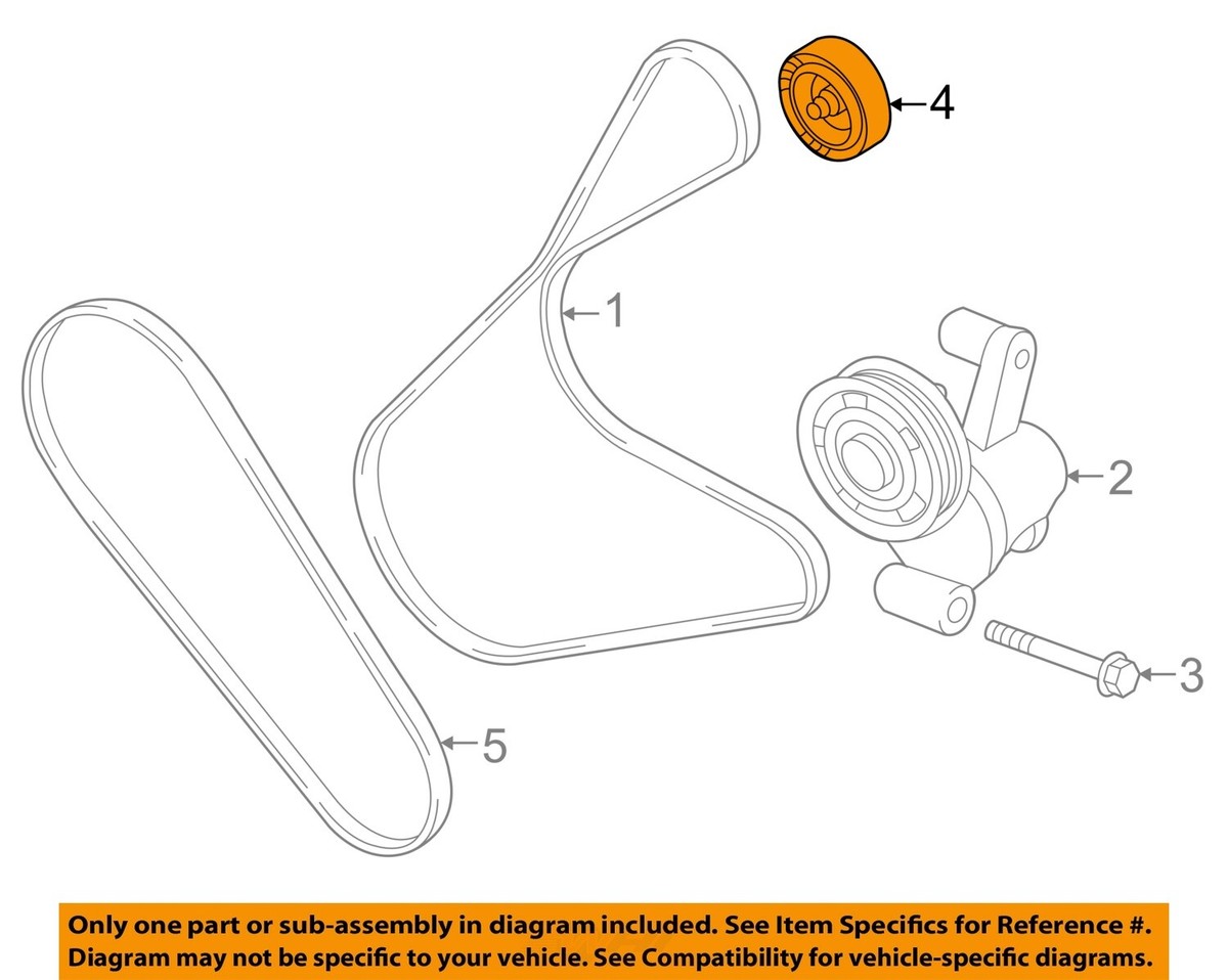 FORD OEM 13-23 Edge Cooling Belts Pulleys-Idler Pulley