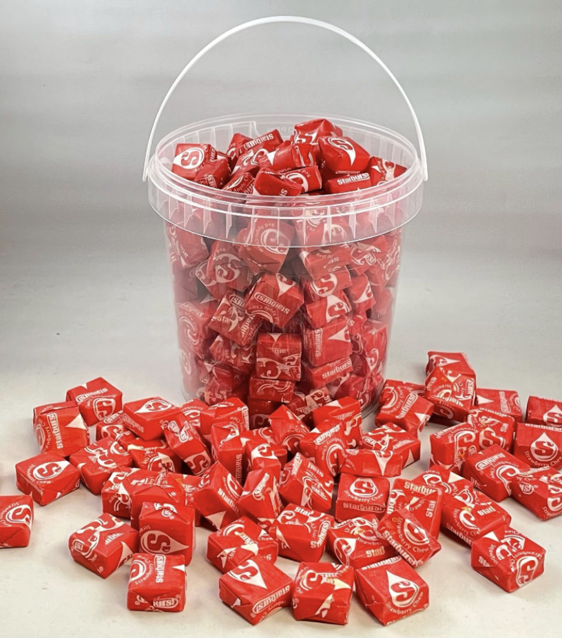 Dulces originales Starburst *ROJO* mango de cubo 150 dulces elige tu propio color