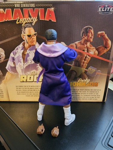 WWE Mattel Rocky Johnson Generations Elite Maivia Legacy SOLD OUT The Rock - Picture 2 of 4