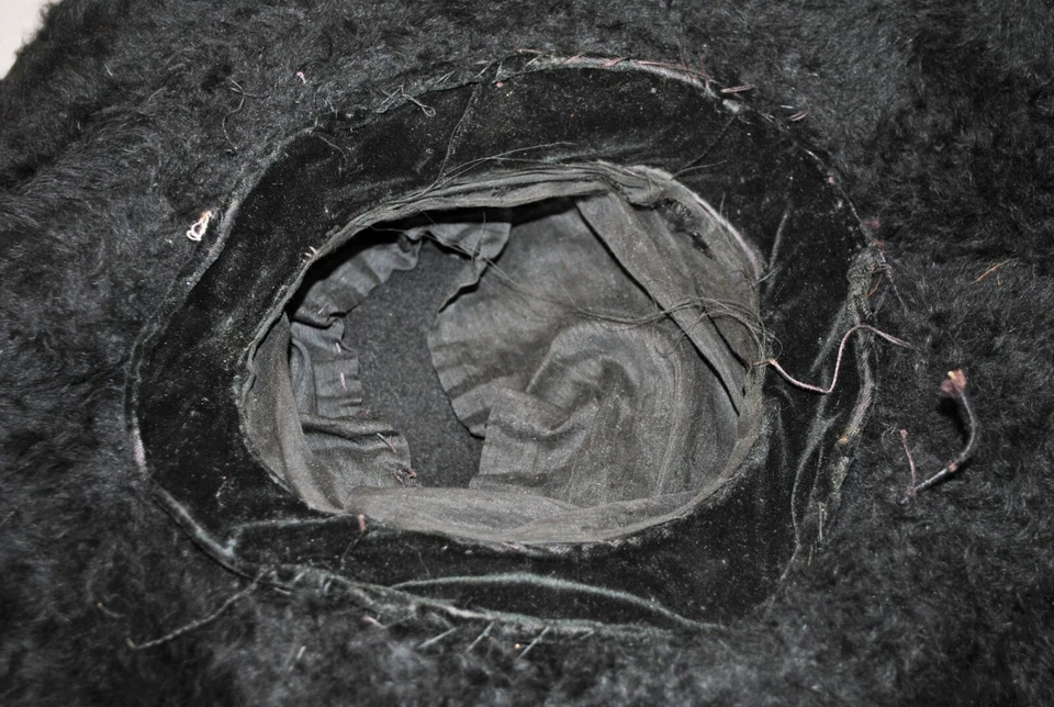 SOMBREROS ANTIGUOS DE FIELTRO POLAR DE FELPA EDUARDIANA DE 1890-1910, LOTE DE 2 MUSEOS Foto 4 de 4