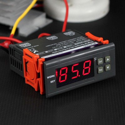 10A 110V Digital Temperature Controller Temp Sensor Thermostat Control Relay #F1