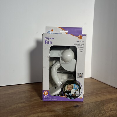 Dream Baby Clip On Fan  Soft Foam Fins Attaches To Strollers Flexible USA Seller
