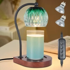 Dimmable Candle Warmer Lamp with Timer for Scented Jar Candles Candle Wax Mel...