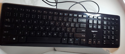 Amazon Basics USB Wired Computer Keyboard (QWERTY)