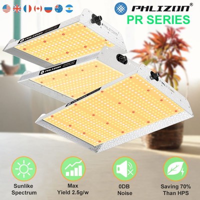 Phlzon TS 600W 1000W 500W LED Grow Lights Full Spectrum Samsung Veg Flower UV IR