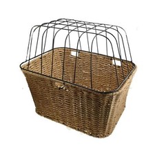 Cestino Portapacchi Bici Cestino Cani Animali Plastica Griglia Protettiva Marrone Chiaro