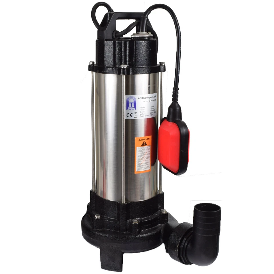 AGORA-TEC Schneidwerk Cutter Schmutzwasser Fäkalienpumpe Tauchpumpe Pumpe Abwasserpumpe