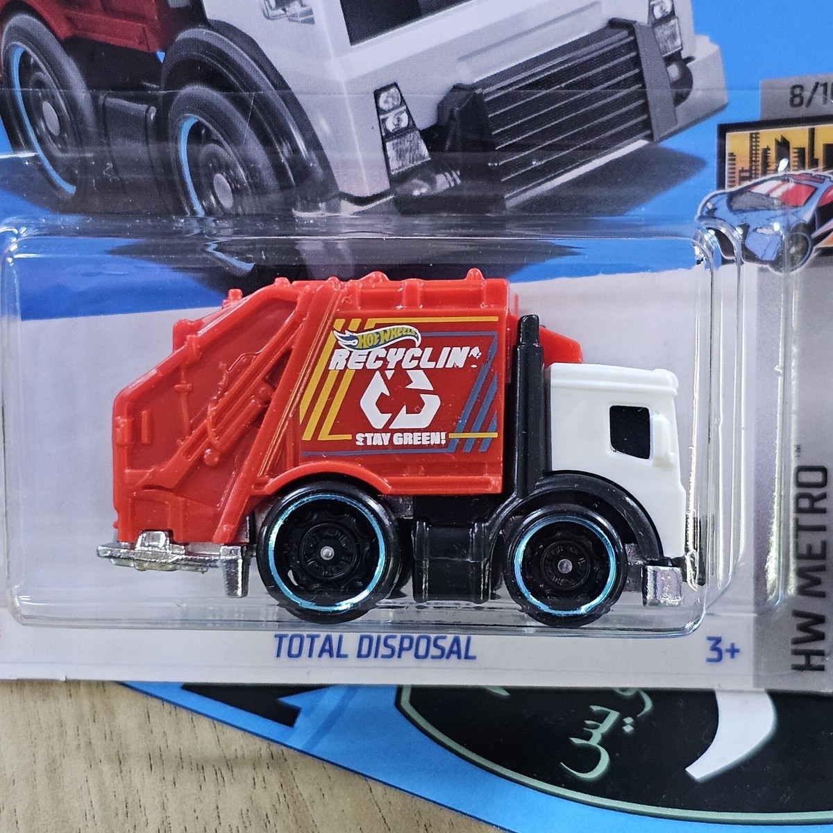 HOT WHEELS TOTAL DISPOSAL RED 2024 Series HW METRO GARAGE TRUCK