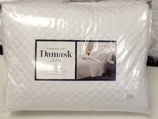 Charter Club Damask Quilted Cotton 3-Pc FULL/QUEEN Coverlet Set White