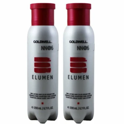 Goldwell Elumen 2 x 200 ml NN@6 Haarfarbe permanente farbintensive Farbe Set