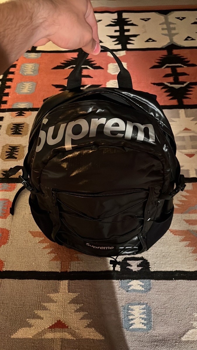 Supreme FW17 Black Backpack | eBay