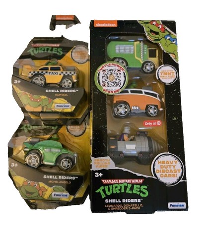 Miniature Ninja Turtles Party Wagon Jada 1/32 - Modèle Jaune - Neuf Sous Boîte