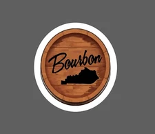 Kentucky Bourbon Sticker Barrel Waterproof State Whiskey Gift NEW