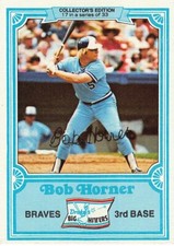 1981 Topps Drake's Big Hitters Baseball Bob Horner #17 NM/MT ATLANTA BRAVES