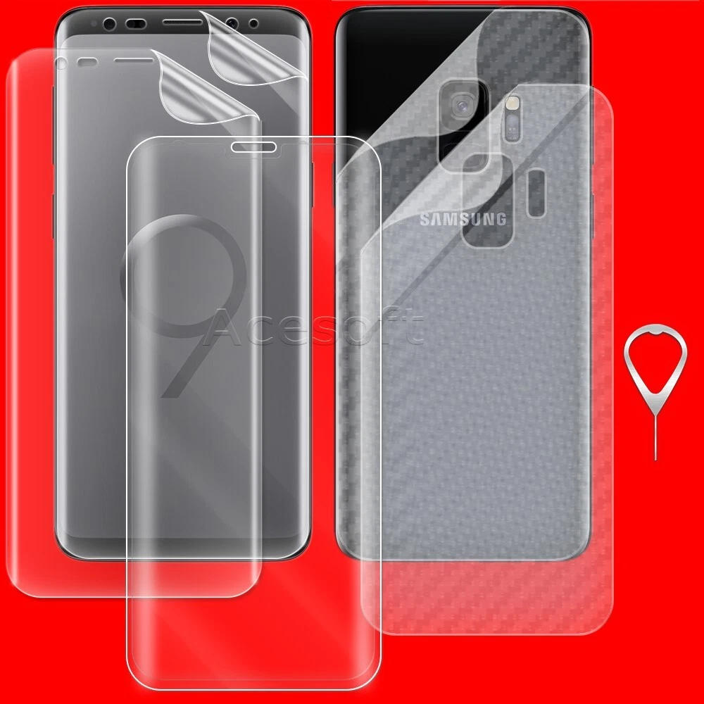 Bubble-Free Front & Back Screen Protector f Samsung Galaxy S9 SM-G960U CellPhone