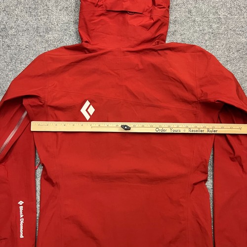 Black Diamond Men's Liquid Point Shell Jacket Gore-Tex Small Red Full Zip Hooded - Picture 15 of 18