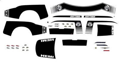 Dodge Charger RT, Daytona, STR8 & Super Bee 300C Stripes 1/64th HO Decals