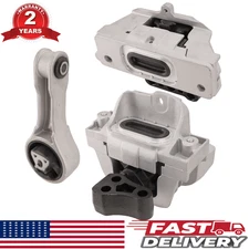 3PCS Front Right Motor & Trans Mount for 2011-2018 Dodge Journey 2.4L Hydraulic