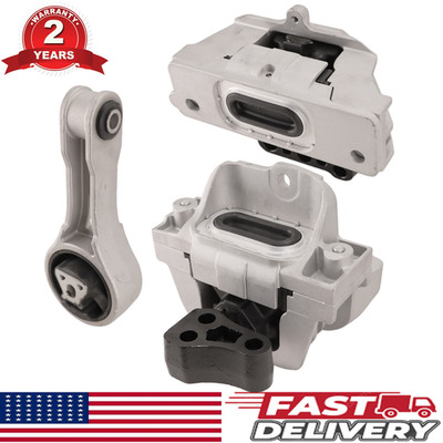 3PCS Front Right Motor & Trans Mount for 2011-2018 Dodge Journey 2.4L Hydraulic