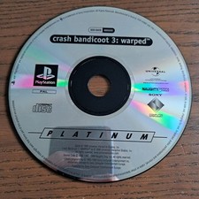ebay® Auktion 287283655523 | Crash Bandicoot 3 Warped Platinum Edition PlayStation 1 Videospiel PAL Thumbnail of ebay® auction 287283655523 | Crash Bandicoot 3 Warped Platinum Edition PlayStation 1 Videospiel PAL