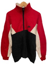 Vintage Nike Track Jacket Full Zip Retro Color Block Red Black Men  s Size L