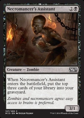 Necromancer's Assistant~107/269~LP~(M15) - Magic 2015~MTG