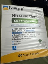 100 Nicotine Gum Coated Mint Flvr 4MG Rising Health Exp 2028