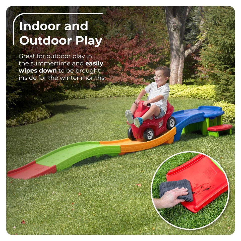 Step2 Up & Down Roller Coaster – Indoor/Outdoor Ride-On Toy, Ages 2-5 ...