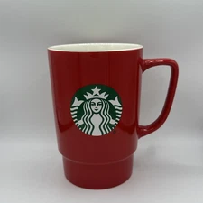 Starbucks Venti 20 Oz Red Mermaid Logo Ceramic Coffee & Tea Mug 2021 Cup
