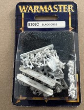 Warmaster Black Orcs 8306C Games Workshop Metal OOP Warhammer NEW in Pkg