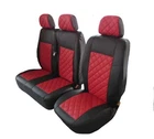 Seat Cover 2+1 for PEUGEOT BOXER CITROEN JUMPER FIAT 2006-2023 LHD RED