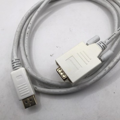 DisplayPort Male to VGA/SVGA D-Sub Male Cable 6ft 