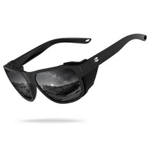 Polarized Sports Sunglasses Men with Detachable Side Shields, UV400 TR90 Outd...