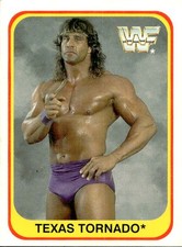 1991 wwf wrestling merlin card # 67 texas tornado