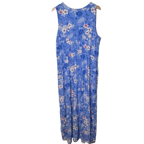 Old Navy Size XXL Blue Floral Maxi Dress - Picture 5 of 8