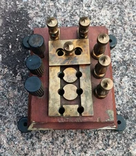 Antique  W.F.  MFG co Telegraph Switchboard Tel , Railroad Western E. 1900s Rare