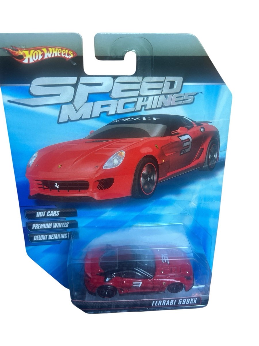 ミニカー HOTwheels Ferrari 599 xx Speed Machines Amazon.com: FERARRI 599XX Hot Wheels Speed Machines RED