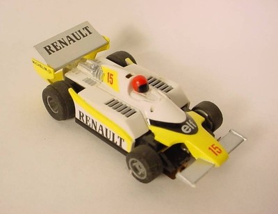 TYCO Renault / Michelin / Elf Indy F1 Slot Car White/Yellow # 15 Tested Works