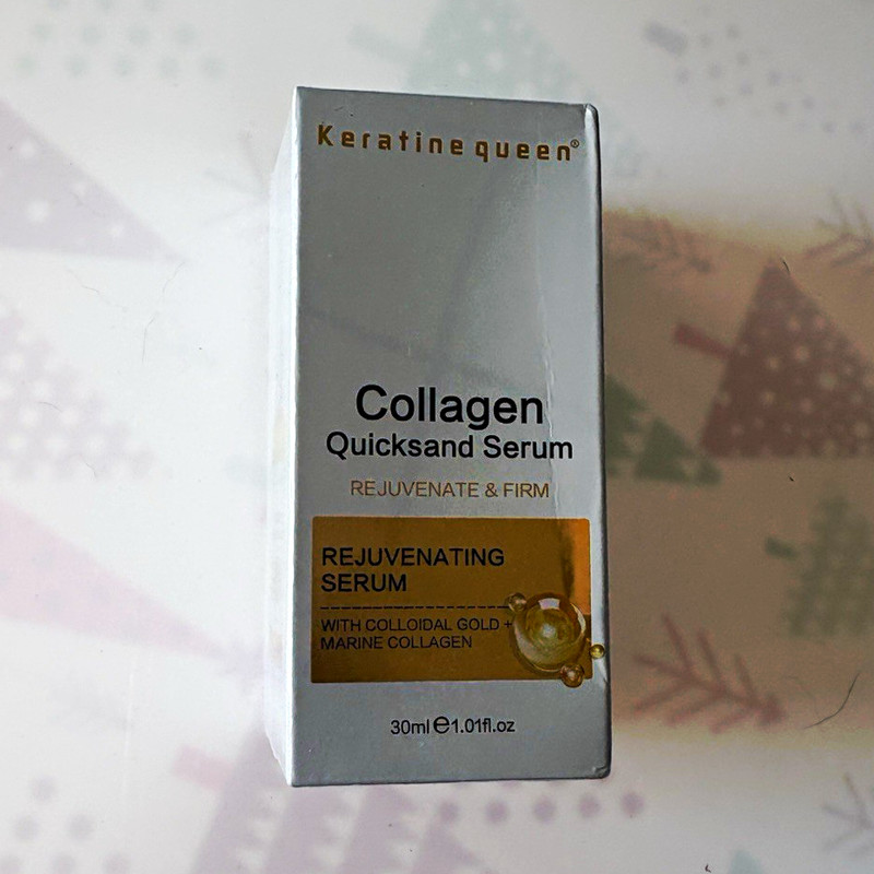 Keratinequeen Collagen Quicksand Rejuvenating Face Serum Gold 1.01 fl oz