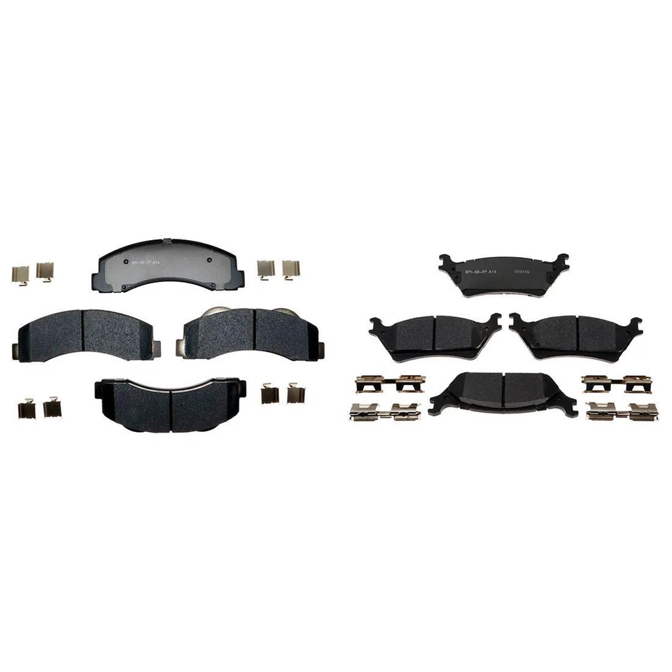 Керамические передние и задние тормозные колодки R-Line для 2017 2016 2015 2014-2012 Ford F-150 - Изображение 4 из 4