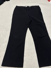 VALENTINO Susan Collection Women's Black Pants Size 10 Open Bottom Legs