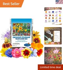 Drought Resistant Wildflower Seeds - 1oz Non-GMO Bulk Mix for Vibrant Gardens 273.44 per gallon