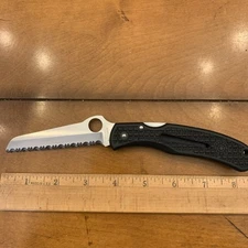 Rare Spyderco First Generation Rescue Knife With Sheath