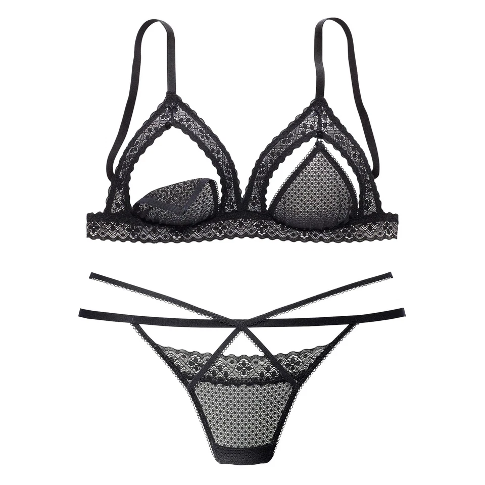 petite fleur gold Set: Ouvert-BH, (Set, 2 tlg., mit String) - Bild 4 von 4